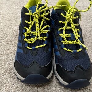 Vibrant Blue and Black Kids Sneakers